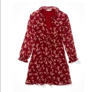 Burgundy American Eagle dress